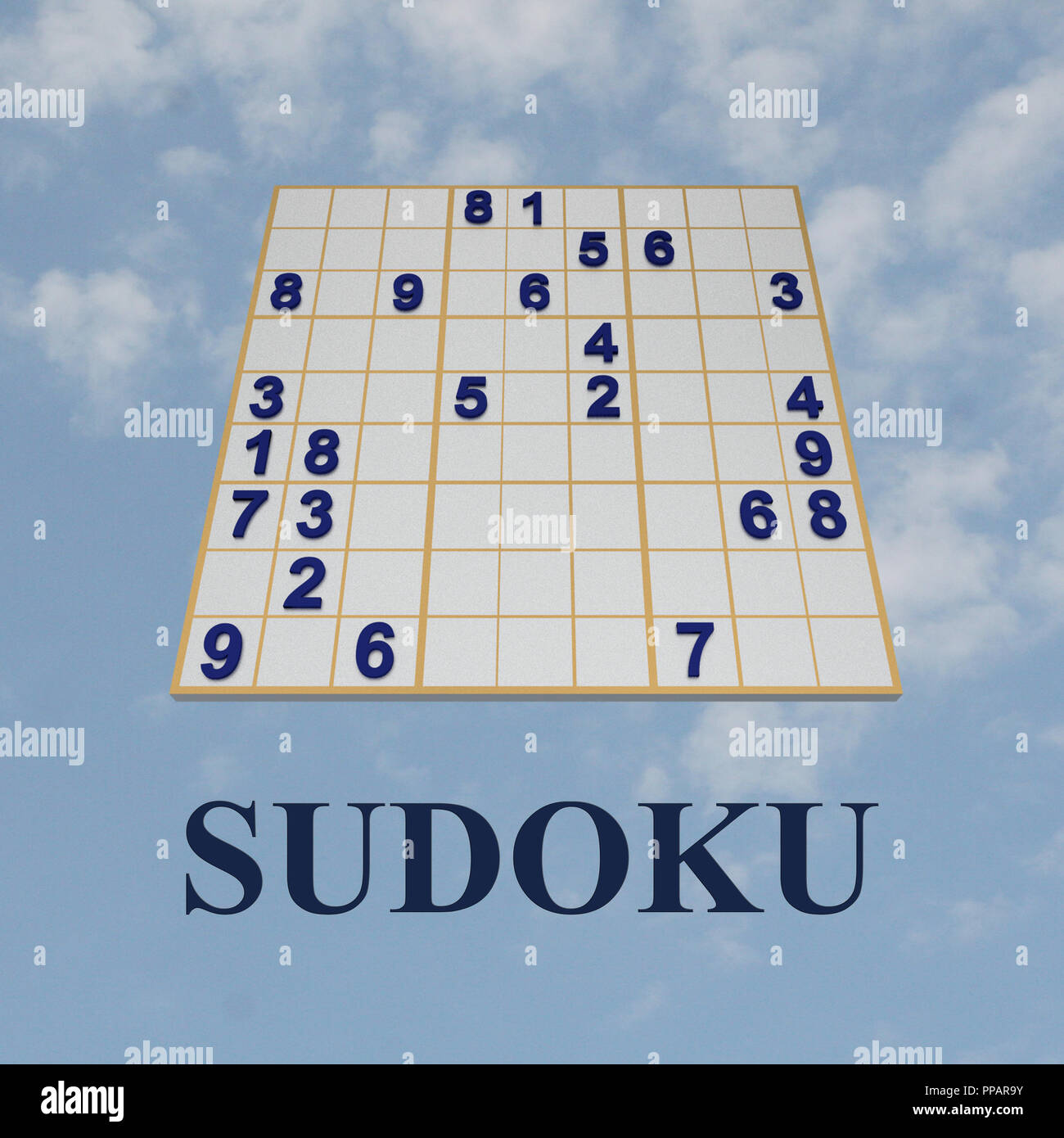 Say it with a Sudoku! This is a sudoku puzzle with a layout in the form of  a heart. The solution is on Alamy as BYC600 Stock Photo - Alamy