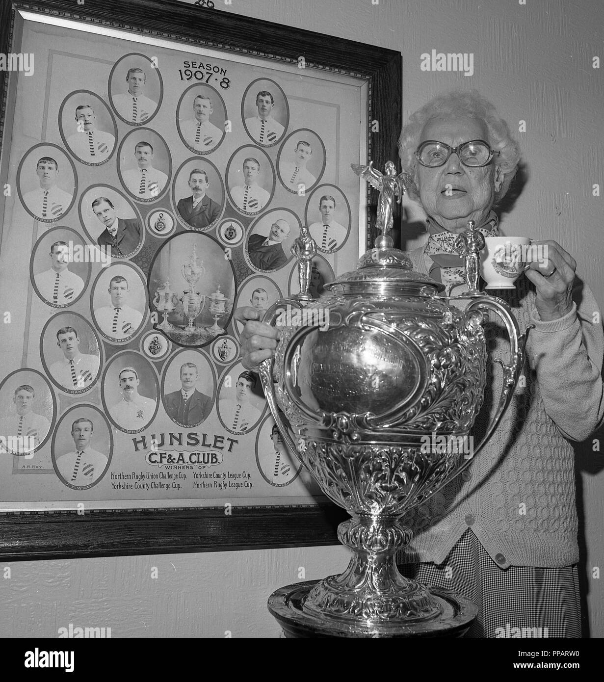 Rugby League cup gran Stock Photo