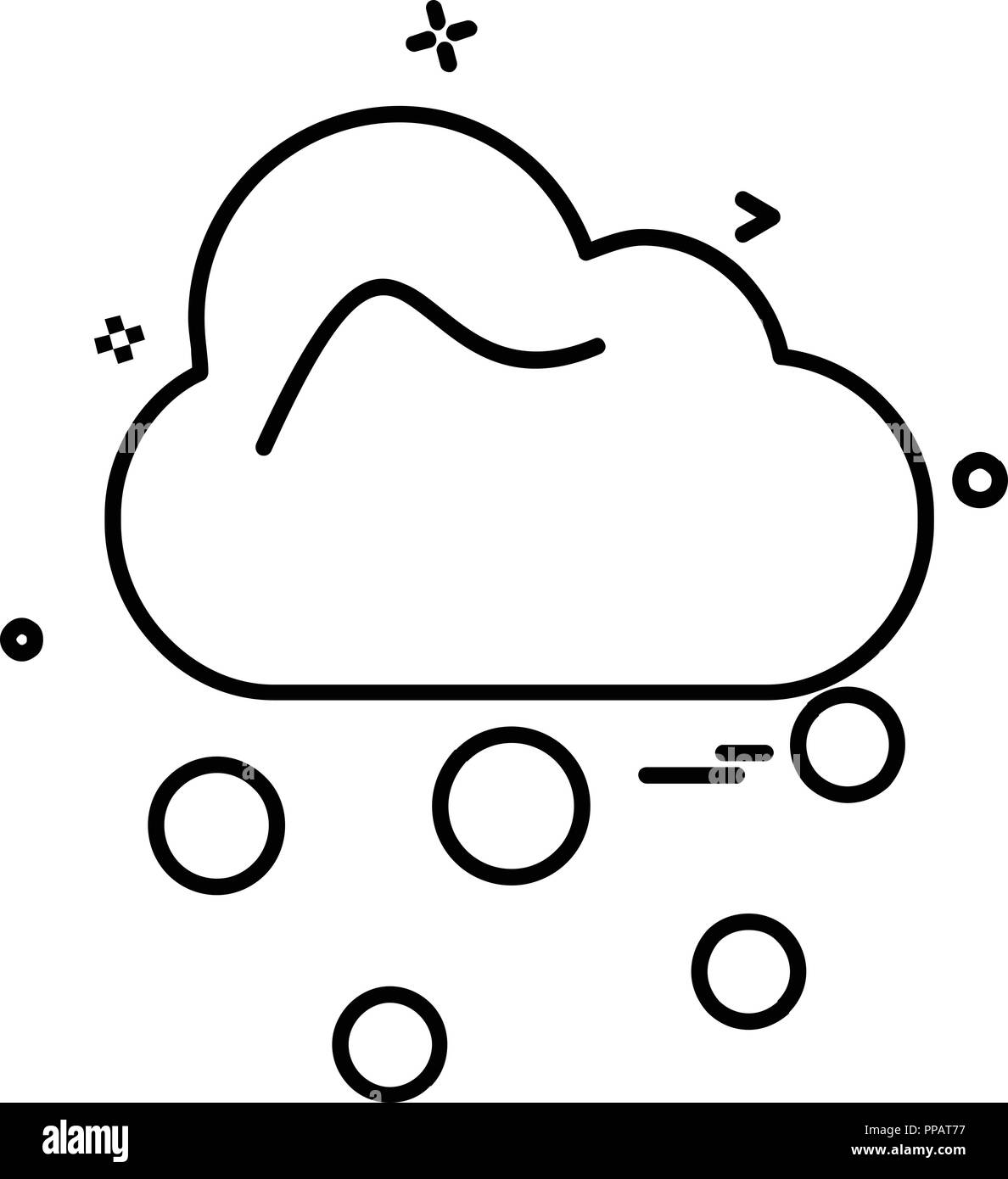 Cloud icon design vector Stock Vector Image & Art - Alamy