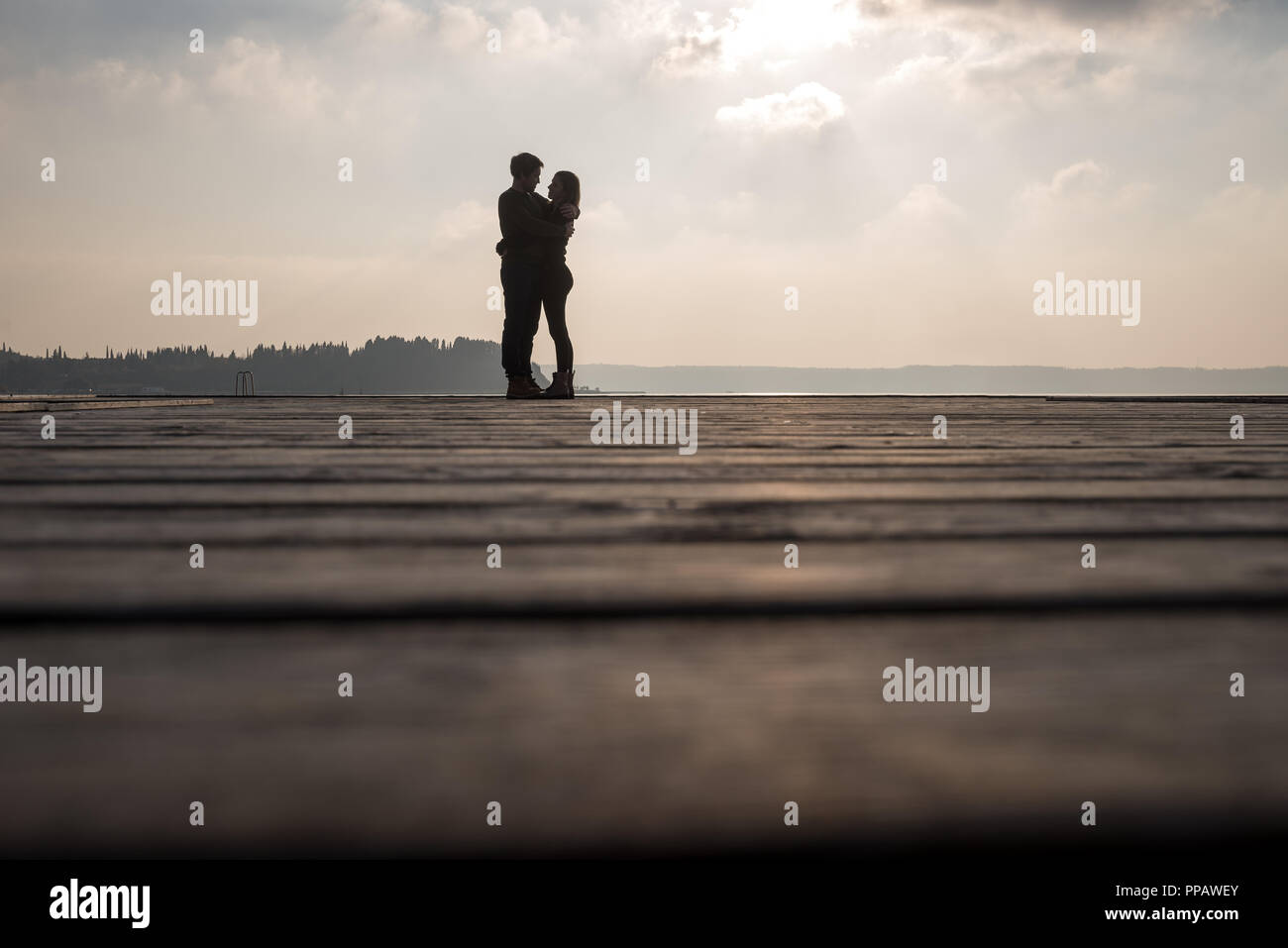 Two lovers standing face face hi-res stock photography and images - Alamy