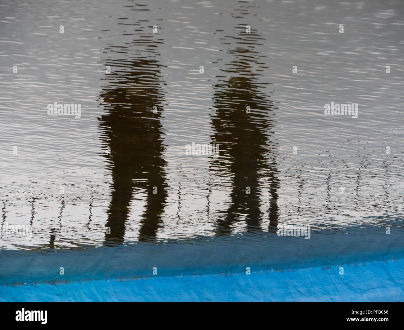 Human Reflection In Water