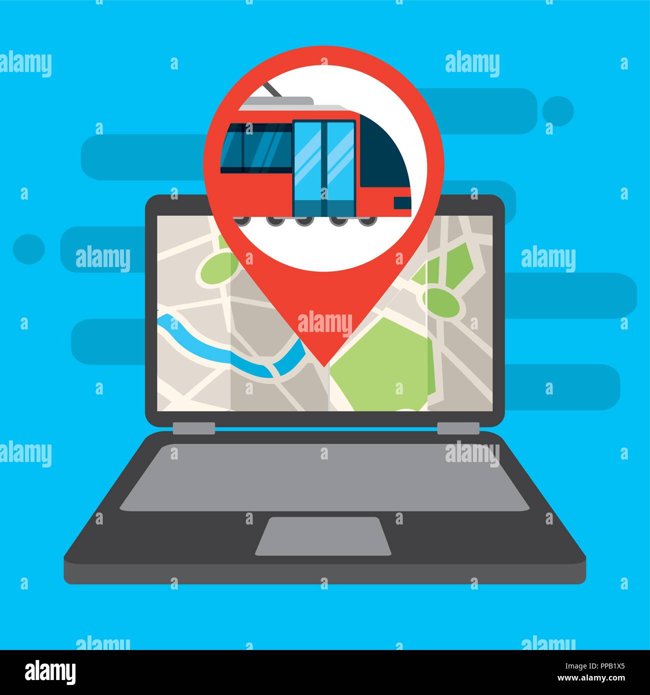 Car road navigator travel driving map Stock Vector Images - Alamy