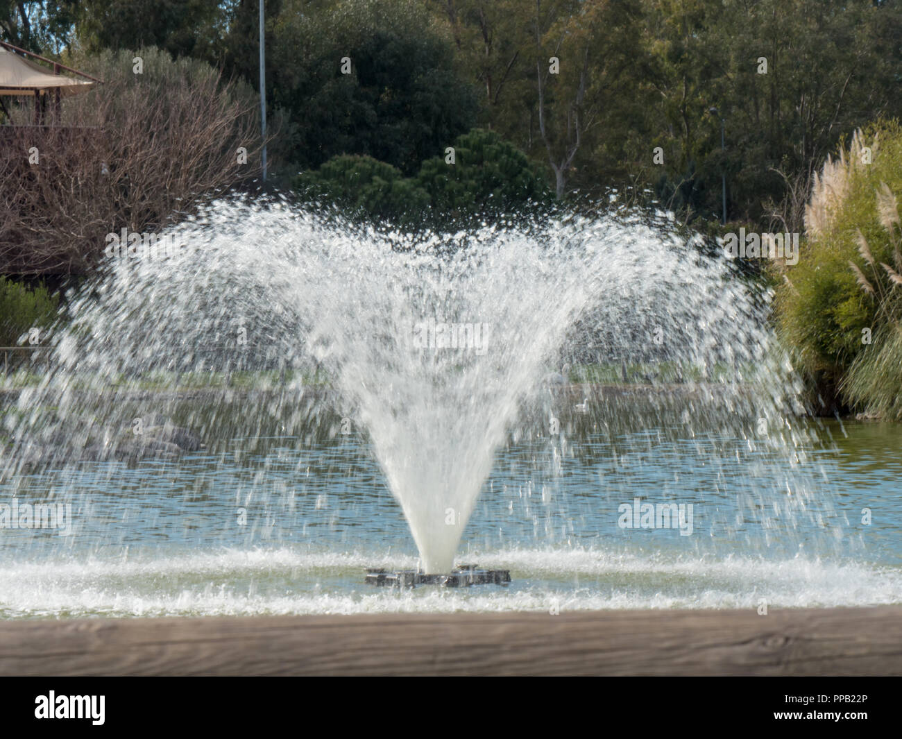 Fountain in the city park Stock Photo - Alamy