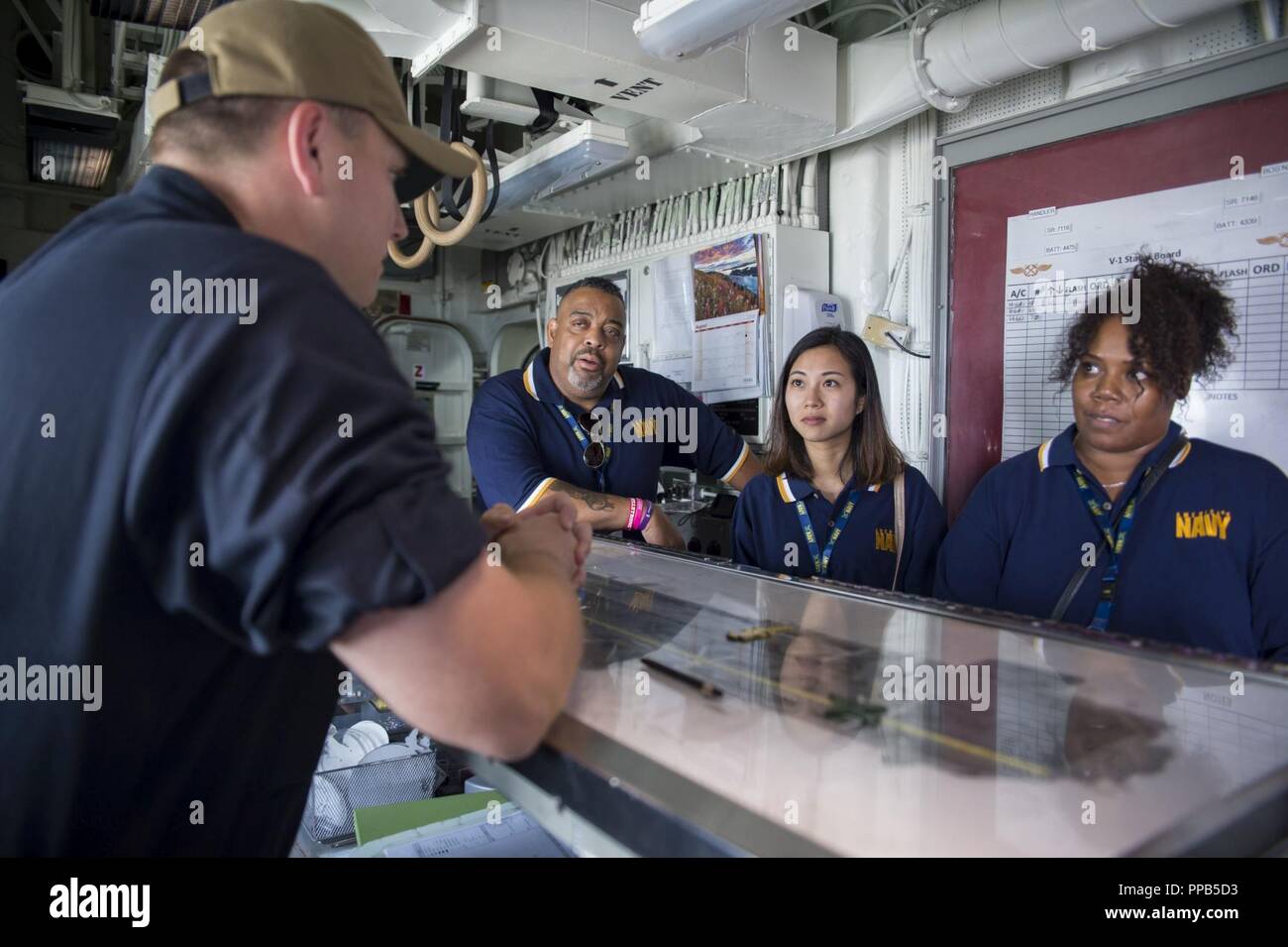 SAN DIEGO (Aug. 15, 2018) Aviation Boatswain’s Mate (Handling) 1st ...