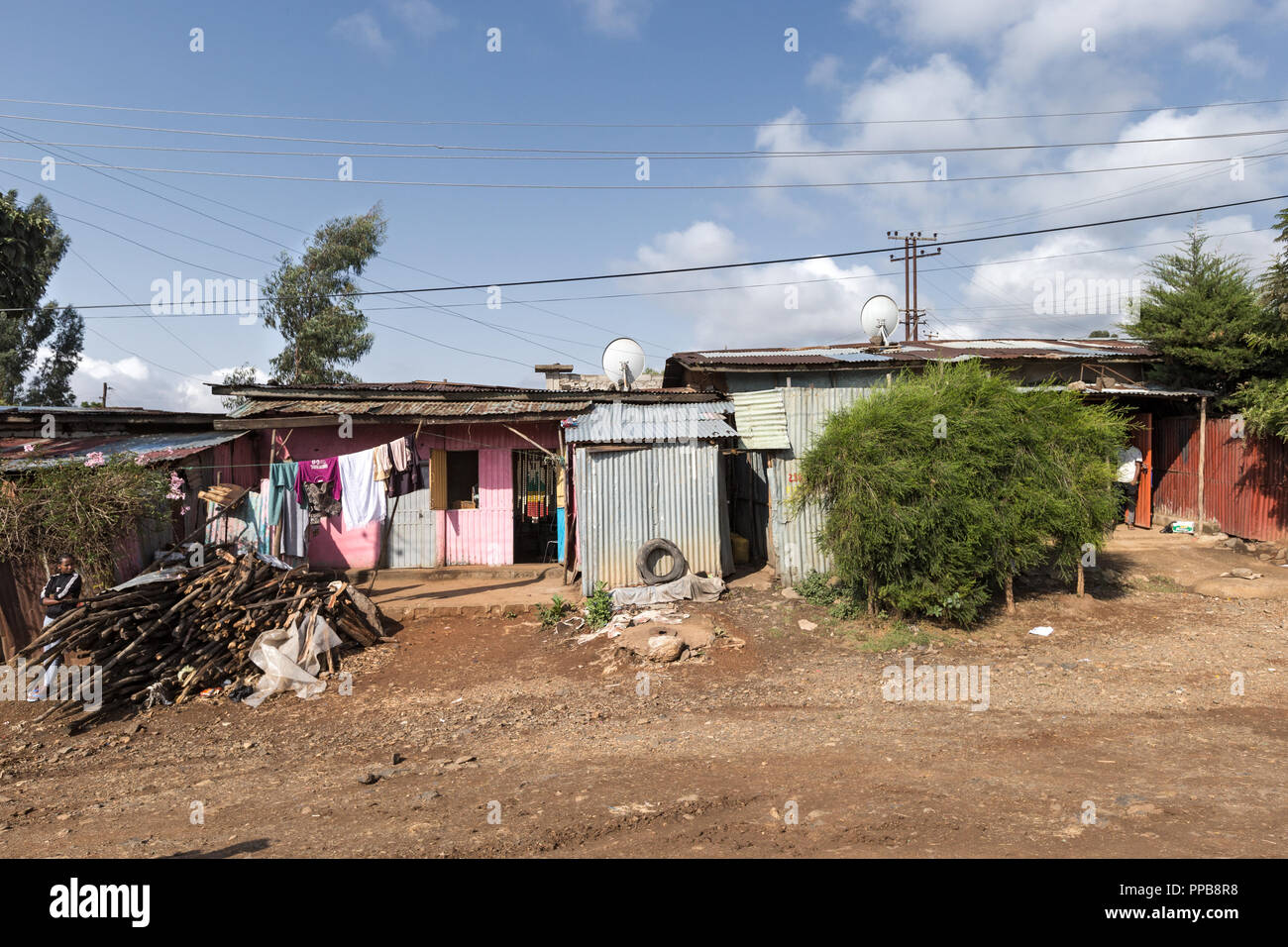 Homes of Addis Ababa, Ethiopia Stock Photo Alamy