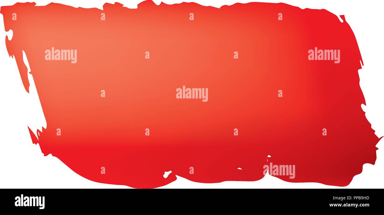 Brush stroke of red paint on white background Stock Vector Image & Art Alamy