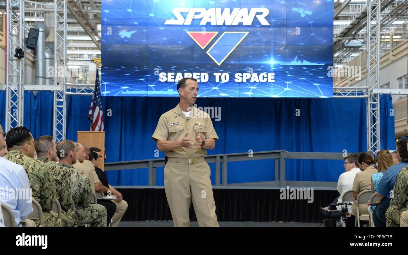 SAN DIEGO (Aug. 22, 2018) Chief of Naval Operations (CNO) Adm. John