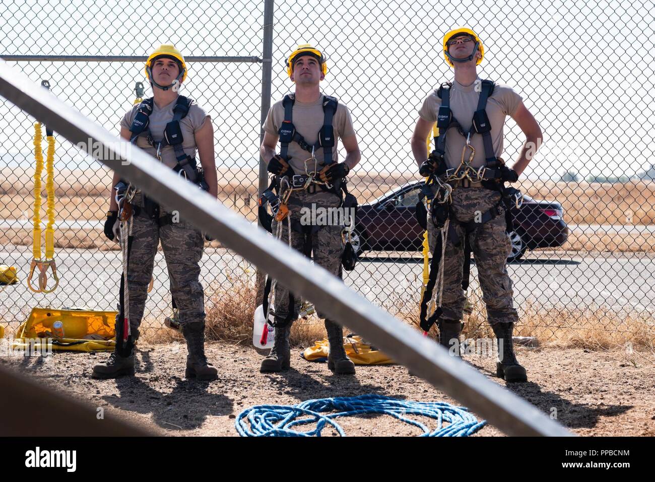 Airmen with the 9th Operations Support Squadron prepare for a climb at