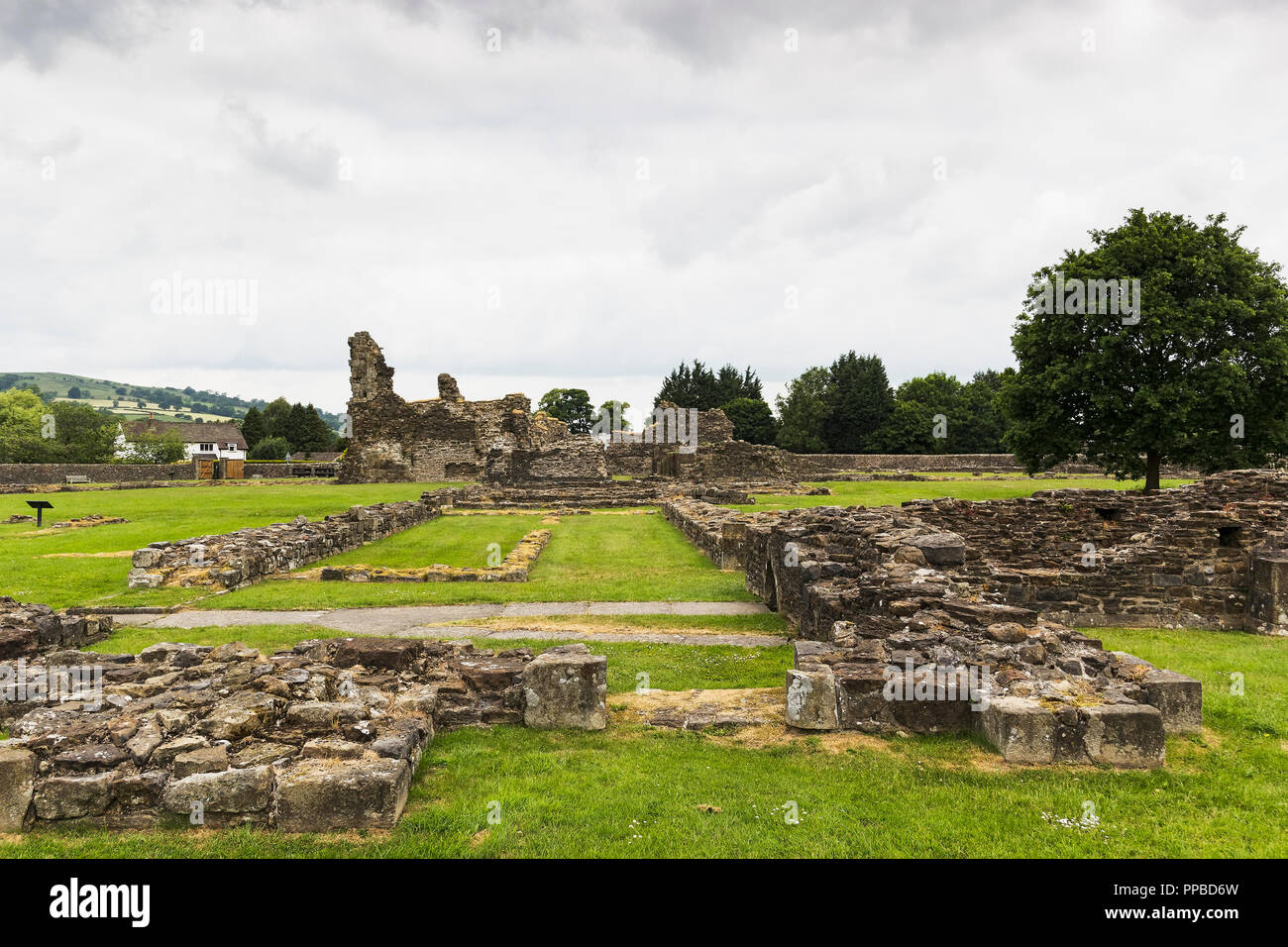 Ruin of Sawley Abbey at Sawley village, lancashire, UK Stock Photo Alamy