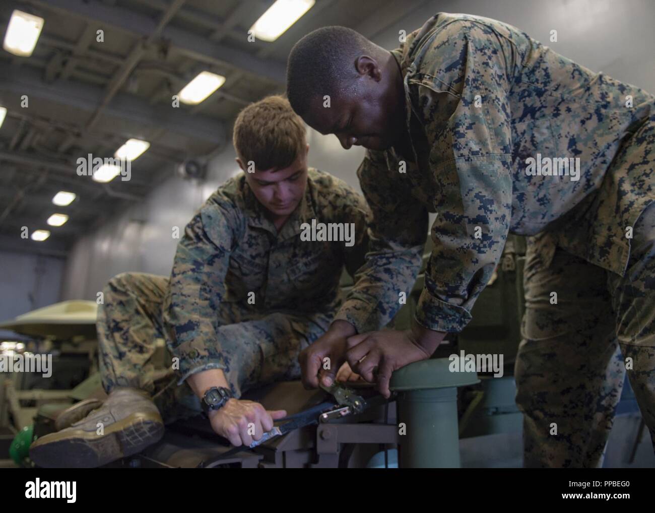 MOREHEAD CITY, N.C. (Aug. 24, 2018) Marines from the 22nd Marine