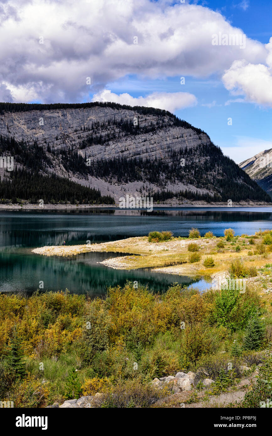 Spray Lakes Reservoir, Kananaskis Alberta Canada Stock Photo