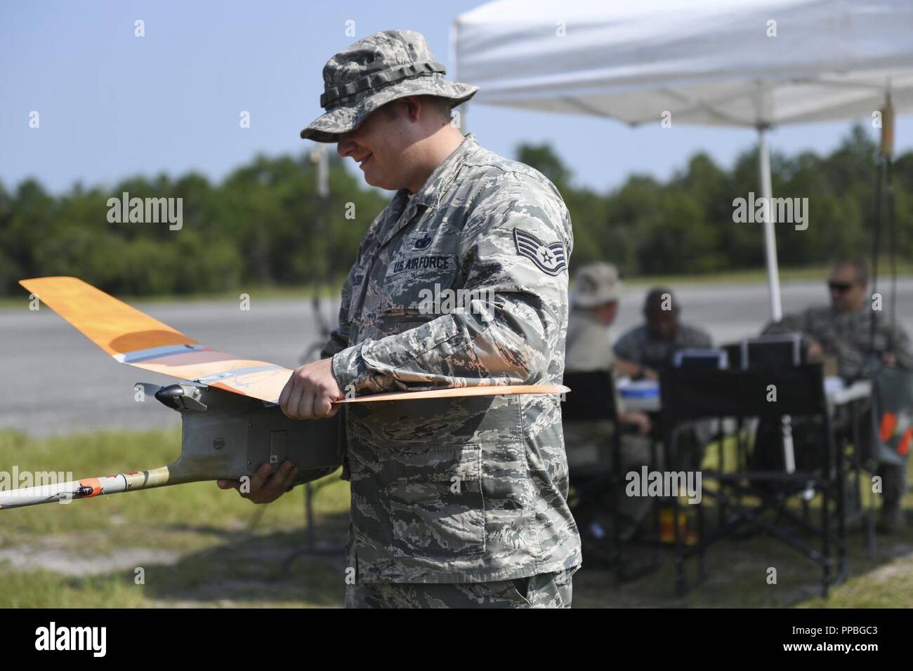U.S. Air Force Staff Sgt. Corey Sokoloski, a defender with the 52nd ...