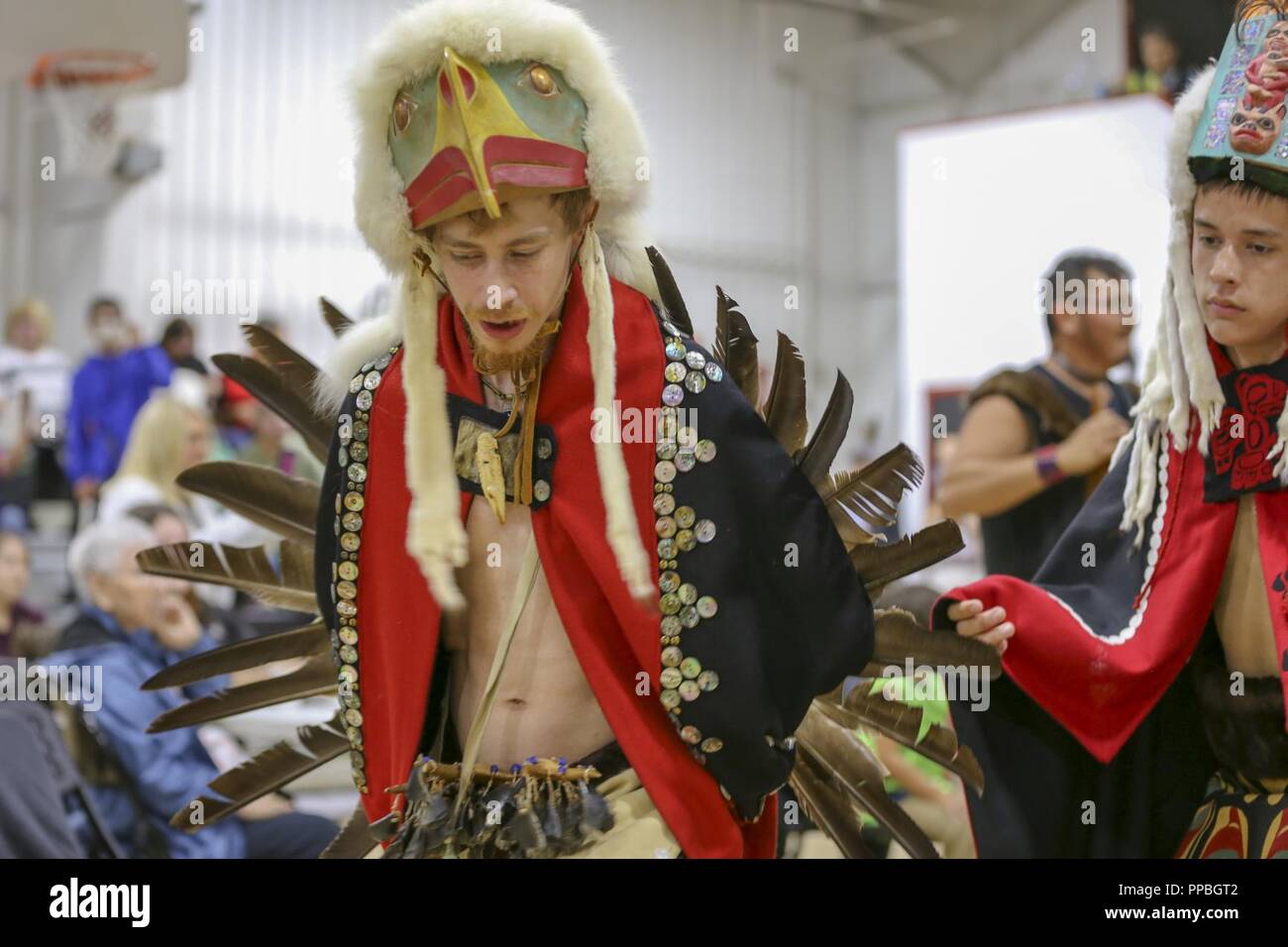 The city of Klawock hosts a veteran totem pole raising celebration at