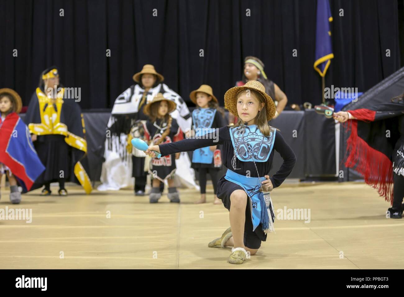 The city of Klawock hosts a veteran totem pole raising celebration at