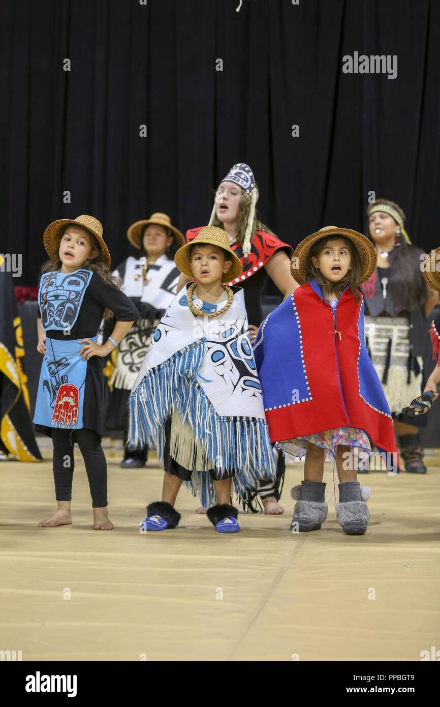 The city of Klawock hosts a veteran totem pole raising celebration at