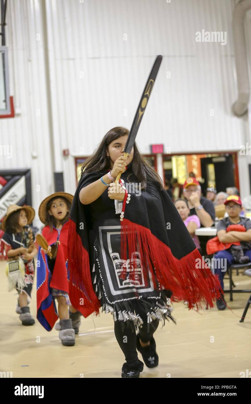 The city of Klawock hosts a veteran totem pole raising celebration at
