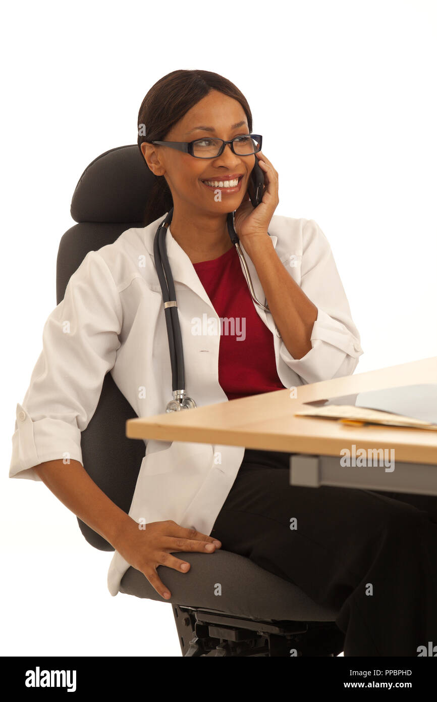 African doctor consultant sitting desk hi-res stock photography and ...