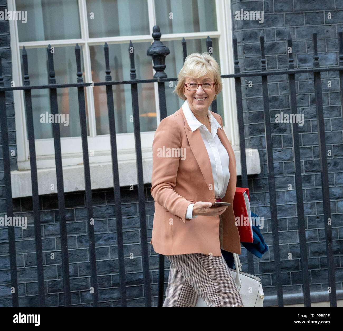 London 24th September 2018, Andrea Leadsom MP PC, Leader of the House of Commons, , arrives at 10 Downing Street, London Credit Ian Davidson/Alamy Live News Stock Photo