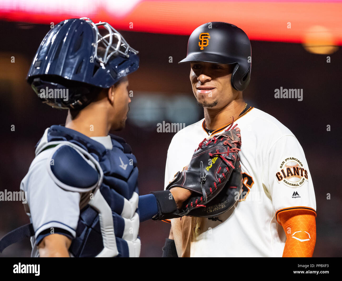 Colorado Rockies' Trevor Story looks on before the baseball game against  the San Diego Padres Thursday, Aug. 8, 2019, in San Diego. (AP  Photo/Orlando Ramirez Stock Photo - Alamy