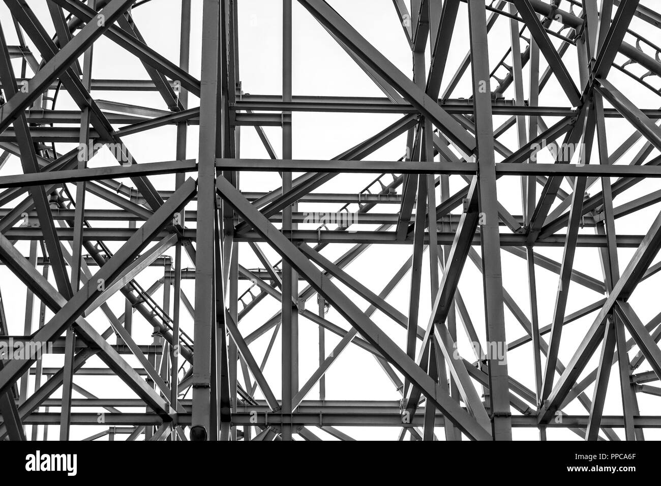 Metal construction frame Stock Photo