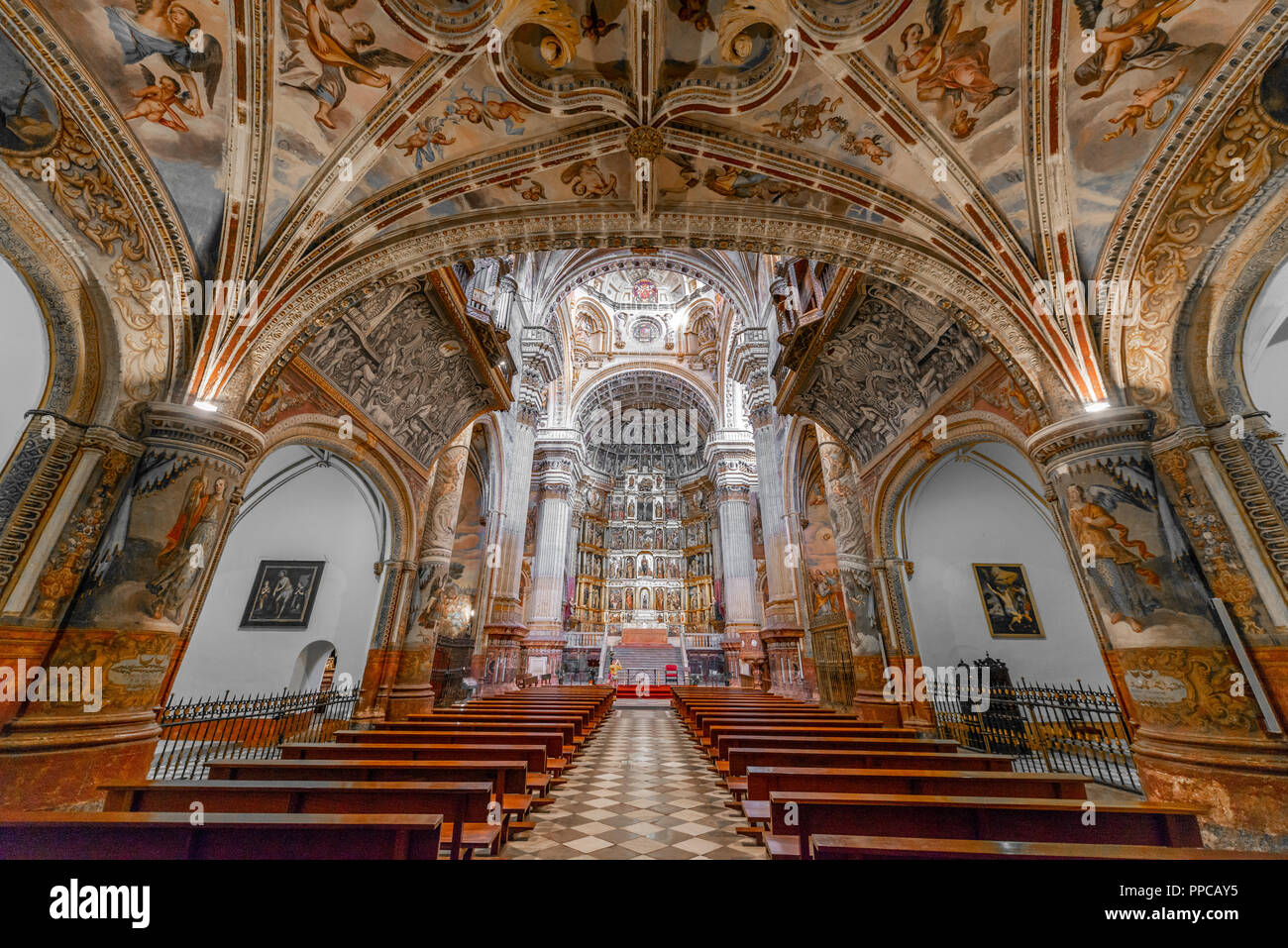 Interior Ornate Ceiling Ceiling Paintings Renaissance Church