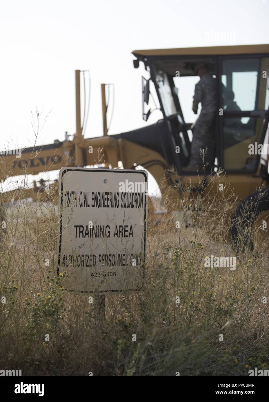 Members of the 124th Civil Engineer Squadron conduct heavy equipment ...