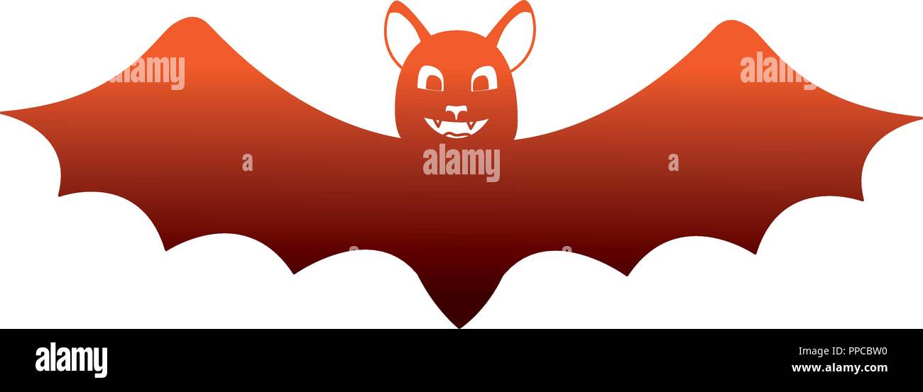 halloween bat isolated icon Stock Vector Image & Art - Alamy