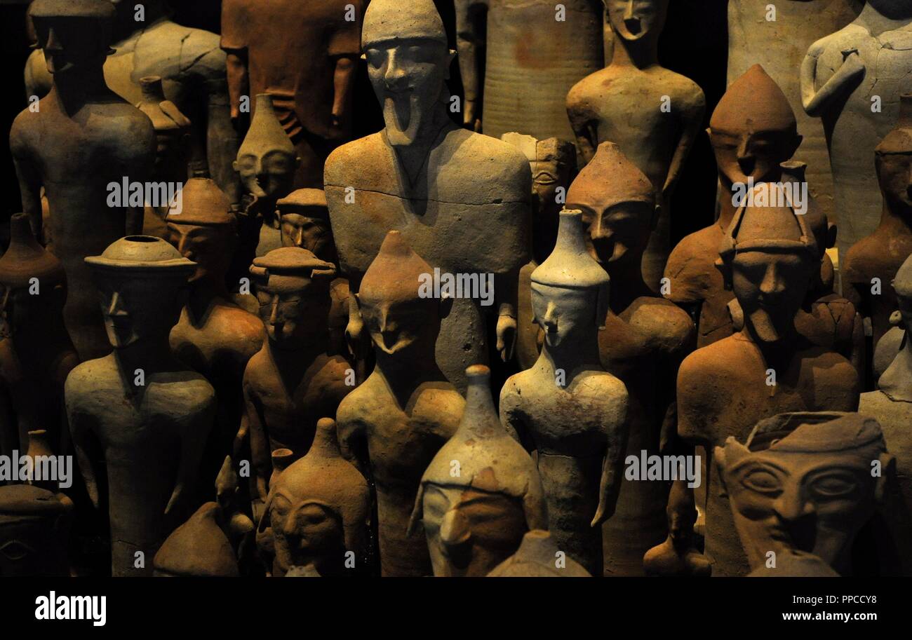 Sanctuary of Ayia Irini (12001st century BC). Cyprus. Statues and