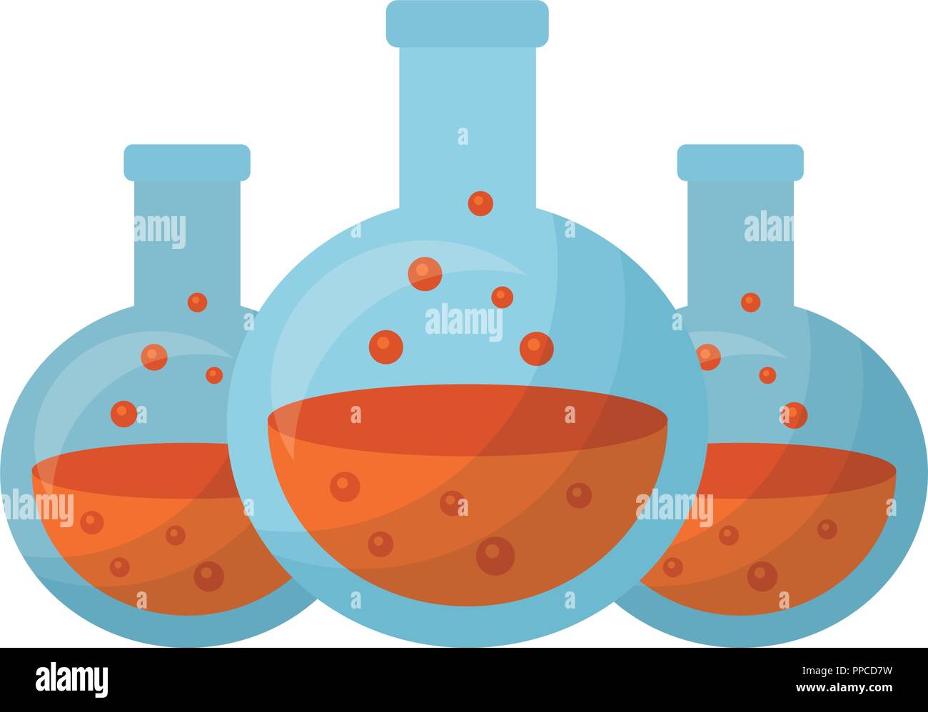 halloween poisons set isolated icon Stock Vector