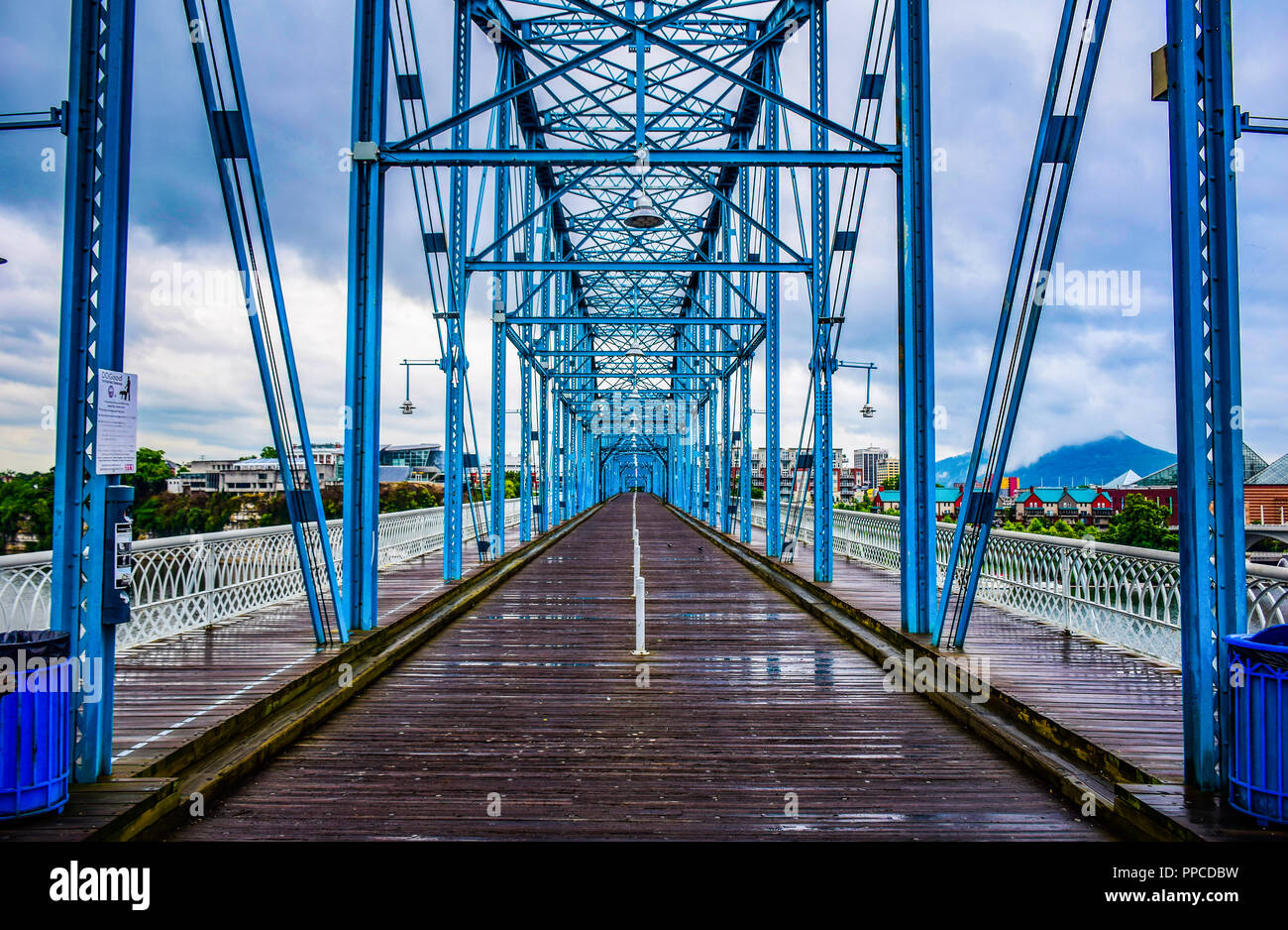 Walnut Street Bridge over the Tennessee River in Downtown Chattanooga