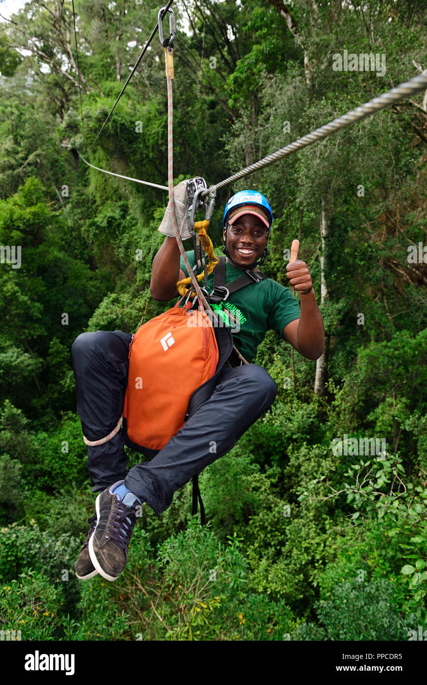 Guide of the Tsitsikamma Canopy Tour, Zip Lining, Storms River Village