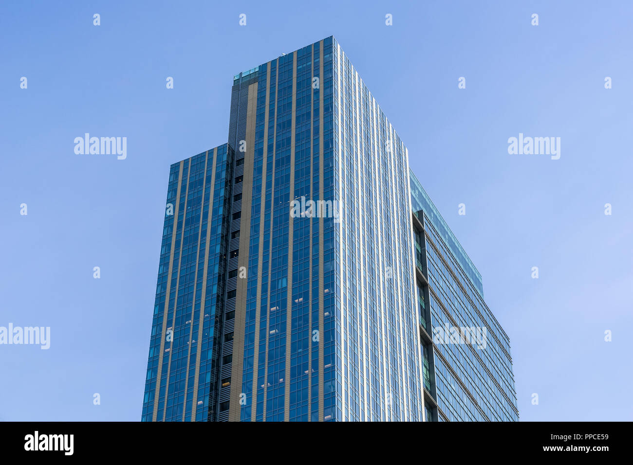 Russel Investments Center, Seattle downtown skyscraper, on a sunny day, Washington state, USA. Stock Photo