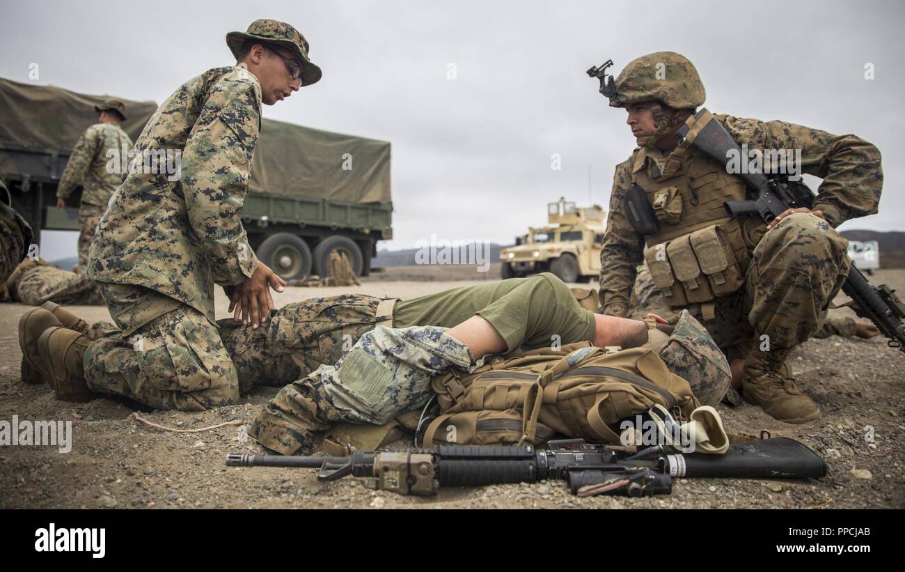 U.S. Marine Corps Sgt. Anthony Ramos, a rifleman with Headquarters ...