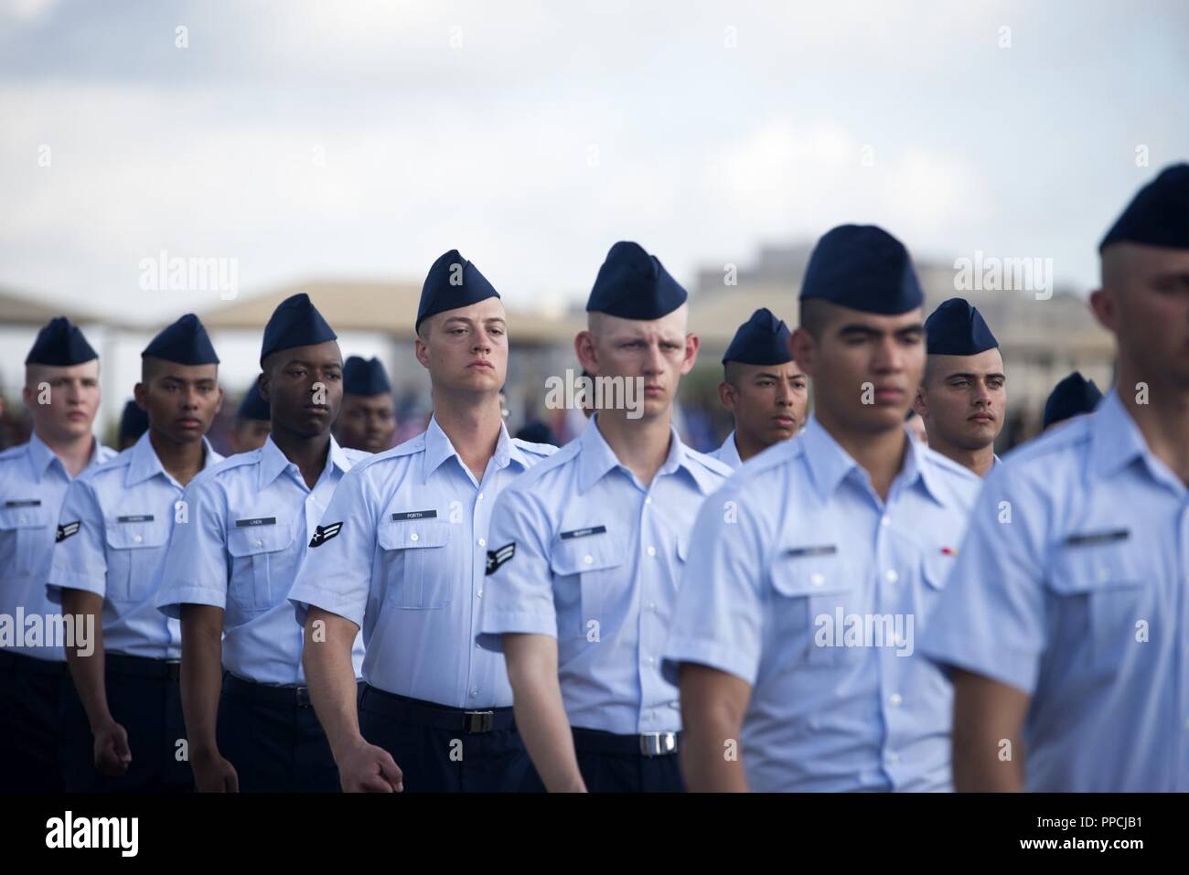 Air Force Graduation >> U S Air Force Airmen March During Their Basic Military Training Air Force Graduation >> U S Air Force Airmen March During Their Basic Military Training