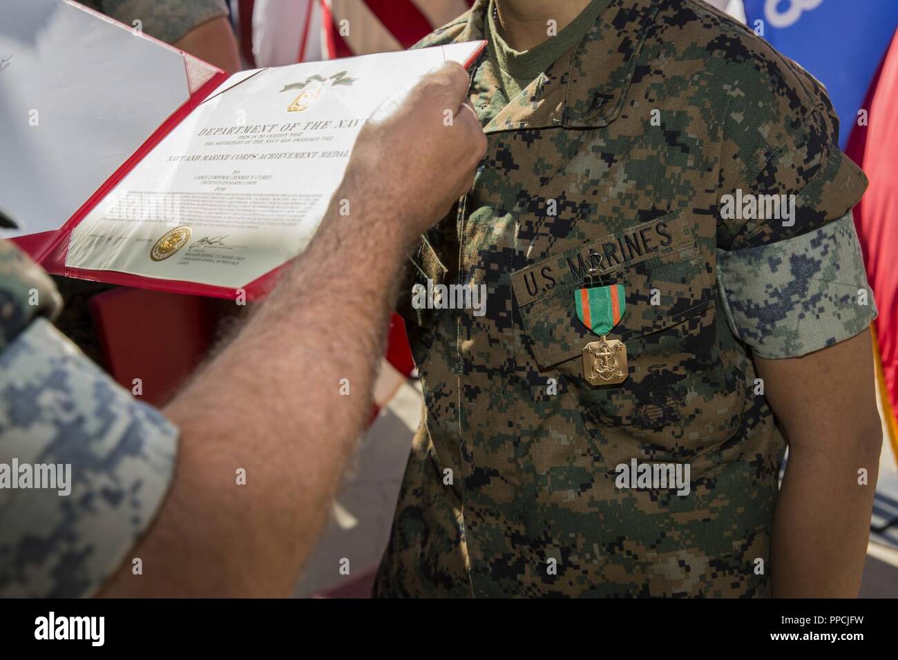U S Marine Corps Lance Cpl Desiree Curiel Personnel Effects And Baggage Center Clerk Distribution Management Office