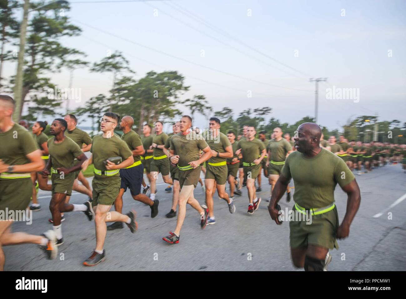 CAMP LEJEUNE, N.C., (August 31, 2018) U.S. Marine Corps Sgt. Maj
