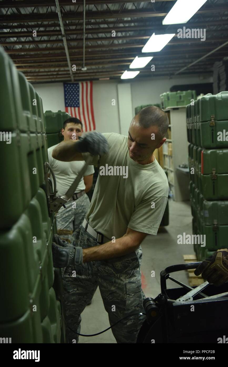 Members of the 509th Logistics Readiness Squadron at Whiteman Air Force