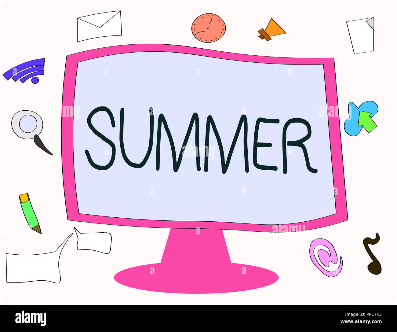 Writing Note Showing Summer Business Photo Showcasing Warmest Season