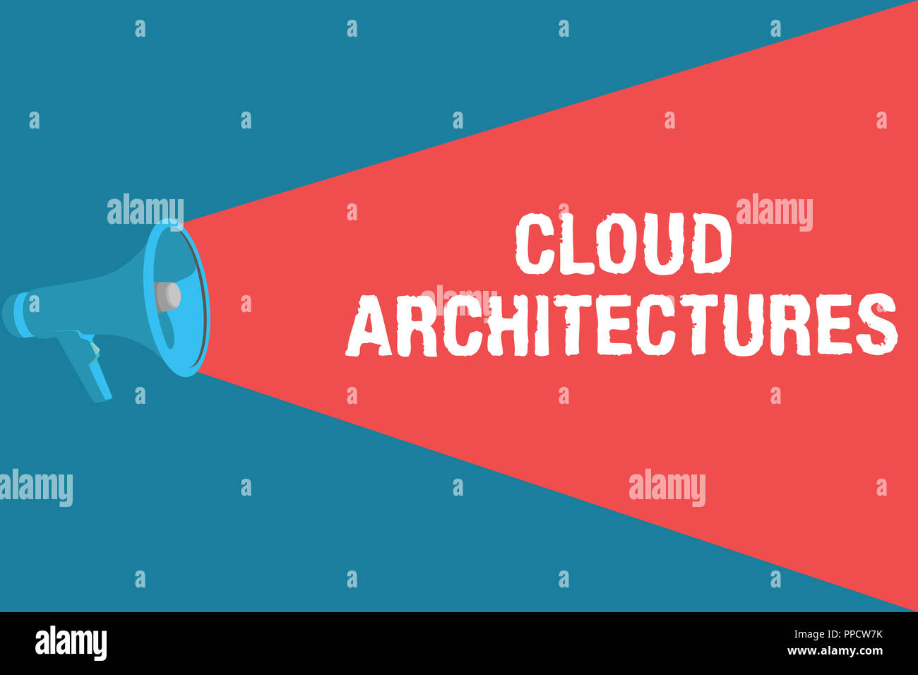 Writing note showing Cloud Architectures. Business photo showcasing Various Engineered Databases Softwares Applications. Stock Photo