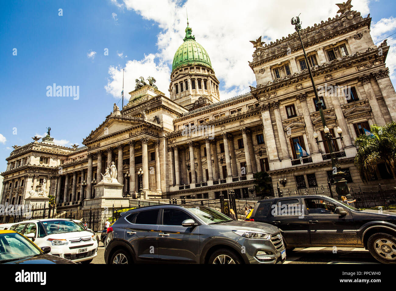 Exterior of Palace of the Argentine National Congress in Buenos Aires ...