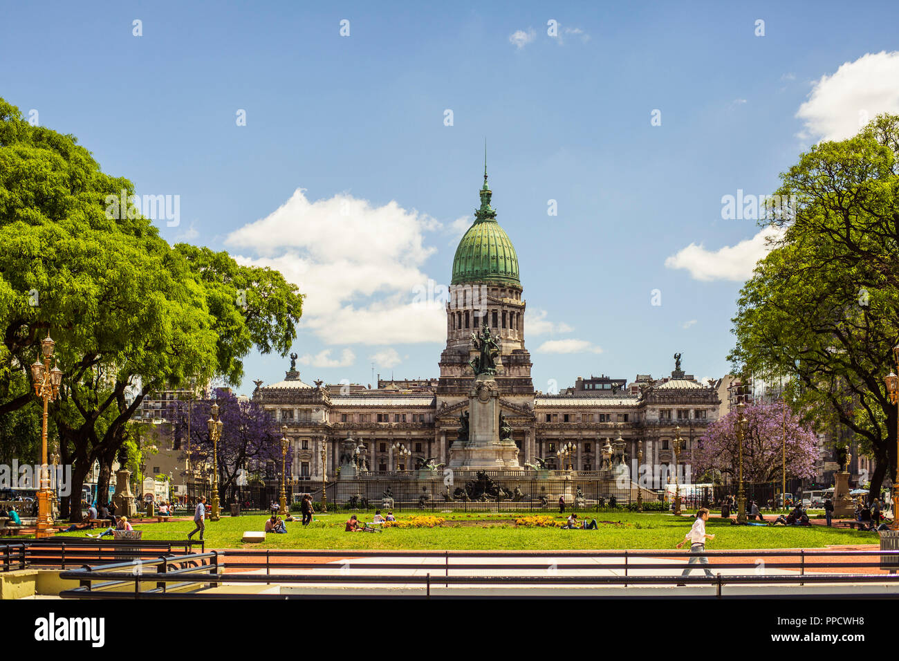 Exterior of Palace of the Argentine National Congress in Buenos Aires