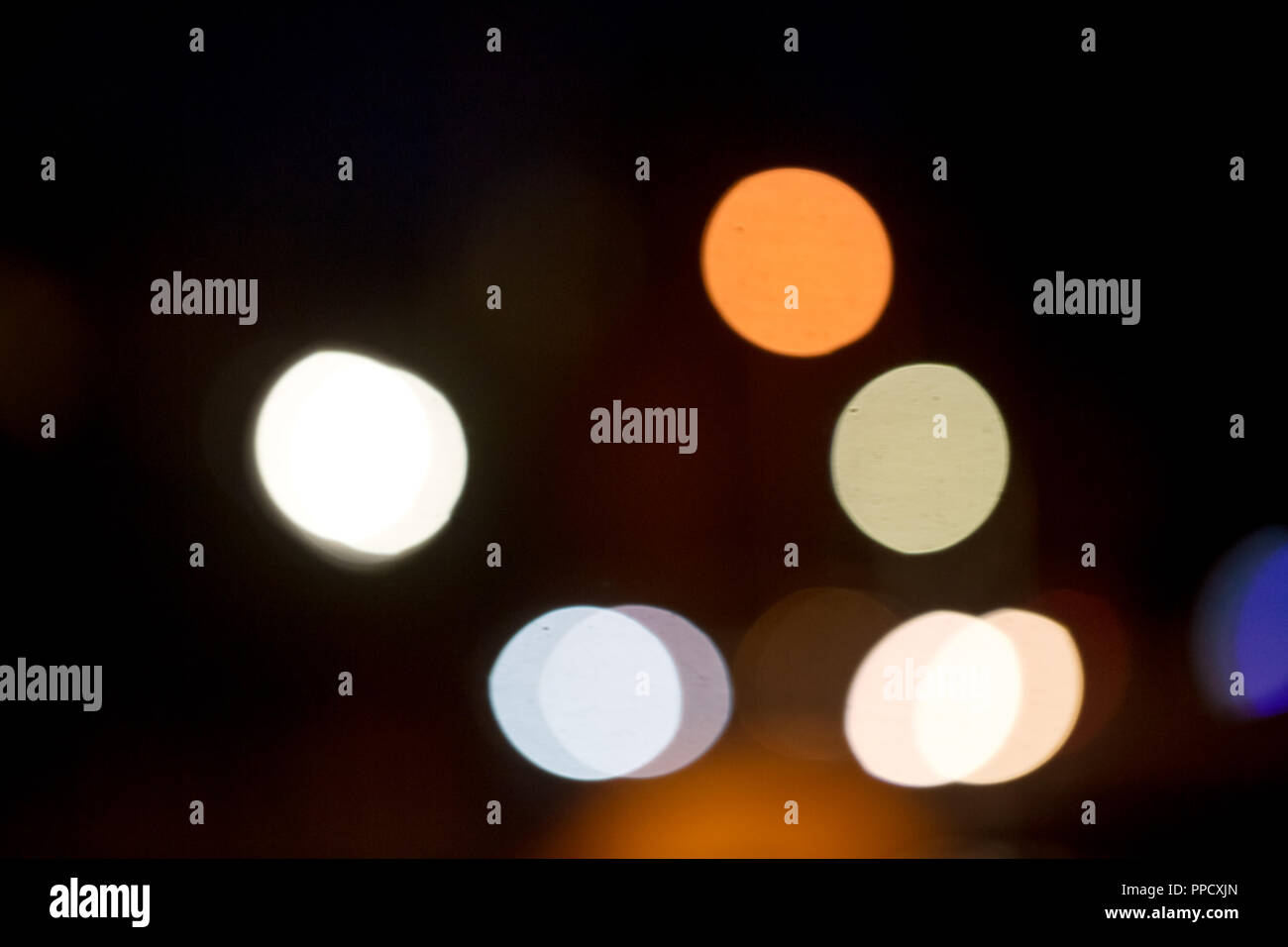 Night city lights against a dark background Stock Photo Alamy