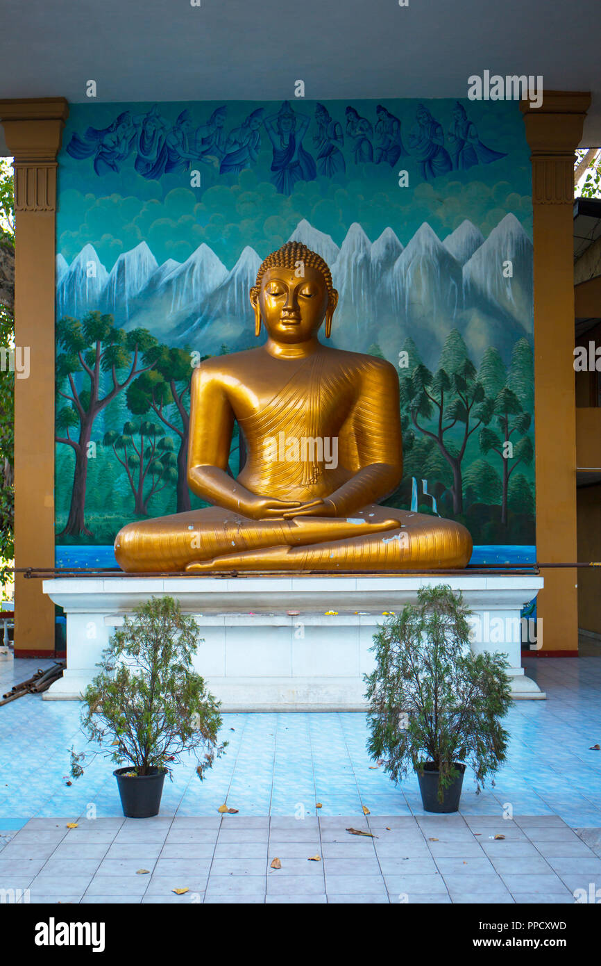 Golden Buddha statue in Colombo, Sri Lanka Stock Photo Alamy