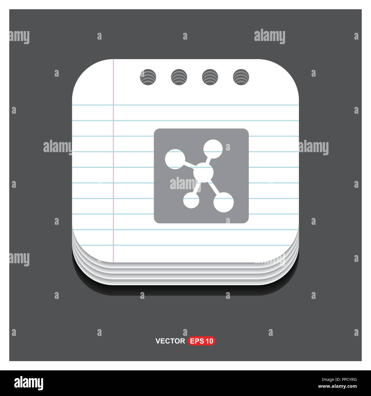 connection of cells molecule icon - Free vector icon Stock Vector Image ...