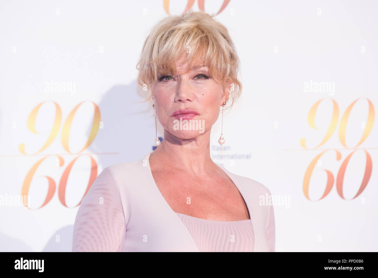 Roma, Italy. 24th Sep, 2018. Nancy Brilli Red Carpet of the event '60/90' for 60 years of career and 90 years of the Italian film producer Fulvio Lucisano Credit: Matteo Nardone/Pacific Press/Alamy Live News Stock Photo