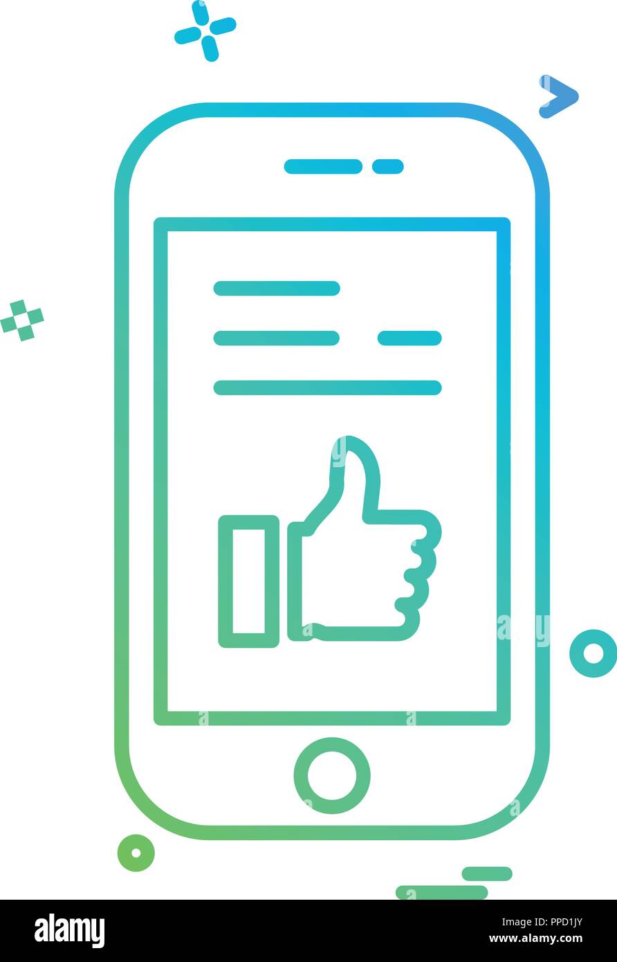 Smart phone icon design vector Stock Vector Image & Art - Alamy