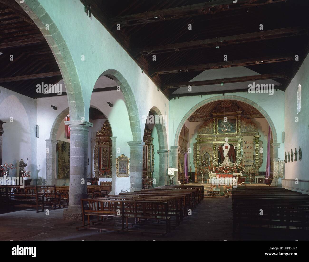 INTERIOR - S XVI. Location: IGLESIA DE SANTA URSULA. Adeje. TENERIFFA. SPAIN Stock Photo - Alamy INTERIOR - S XVI. Location: IGLESIA DE SANTA URSULA. Adeje. TENERIFFA. SPAIN Stock Photo - Alamy