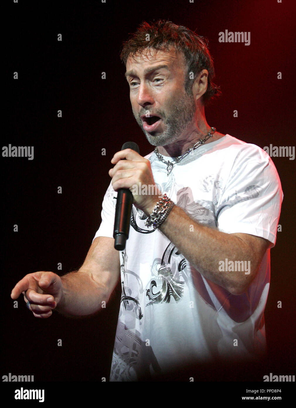 Paul Rodgers with Bad Company performs in concert at the Seminole Hard Rock Hotel and Casino in Hollywood, Florida on April 17, 2009. Stock Photo