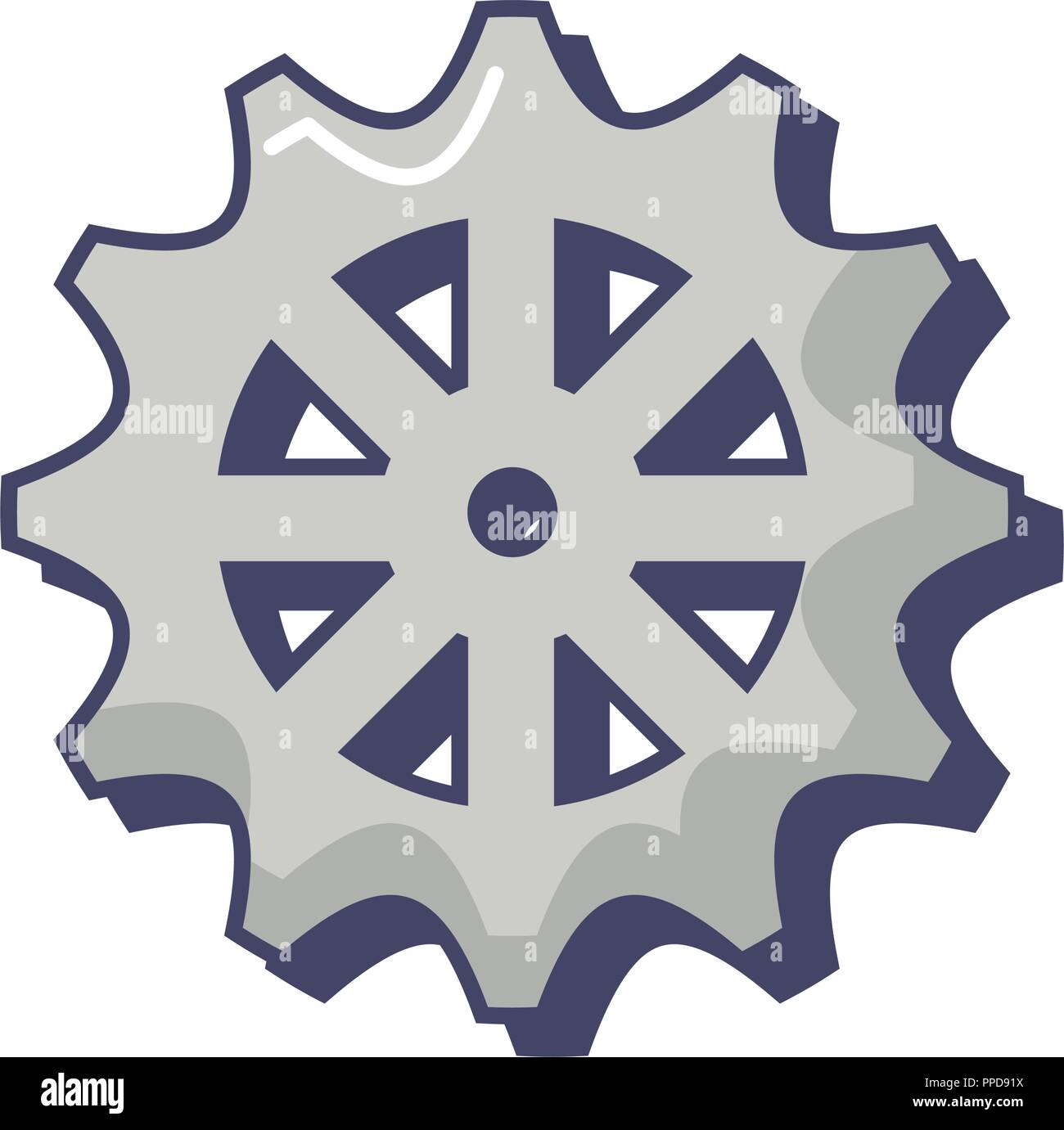 gear work team cooperation symbol innovation vector illustration Stock ...