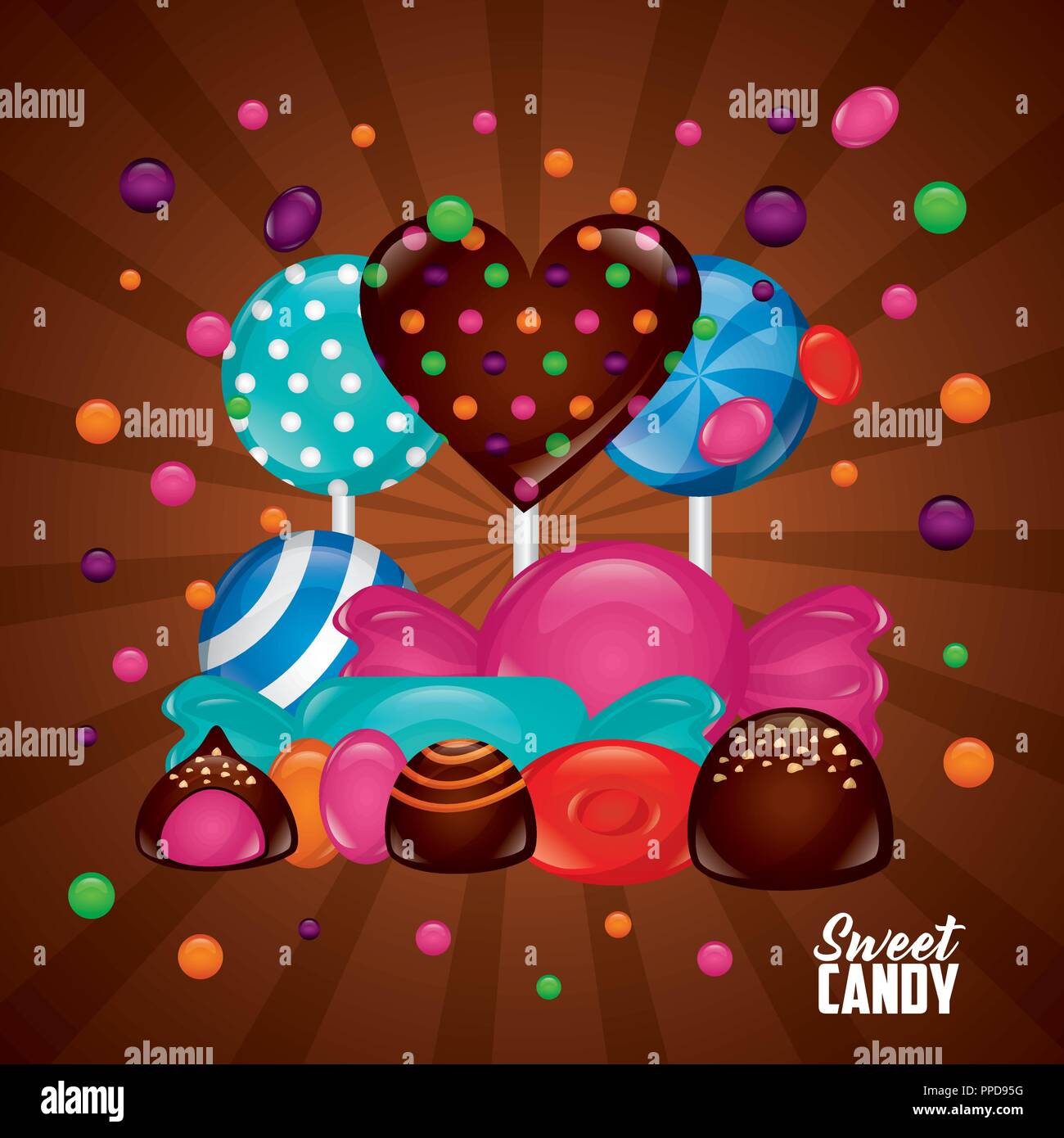 sweet candy concept Stock Vector Image & Art - Alamy